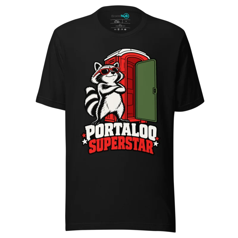 PORTALOO SUPERSTAR T Shirt - Black