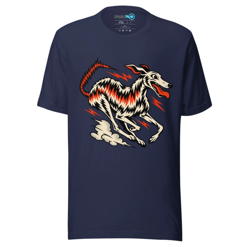 BrandNu Electric Greyhound T-Shirt - Navy