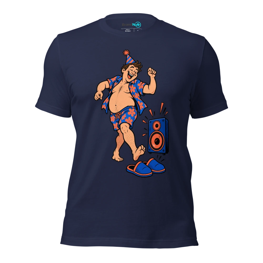 MY BIRTHDAY WARMUP ENDS BEFORE YOUR MAIN SET T Shirt Navy Front