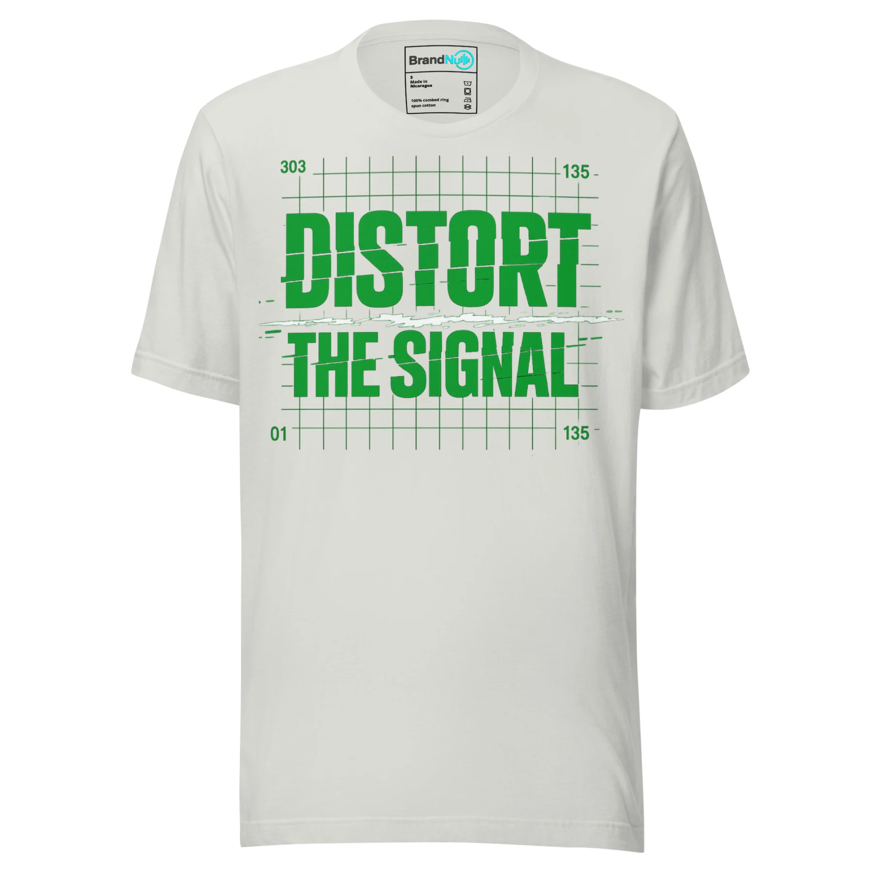Distort The Signal Techno T Shirt Underground Rave Statement