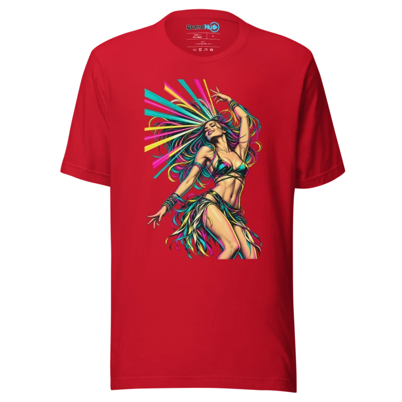 Laser Hair T Shirt - Red