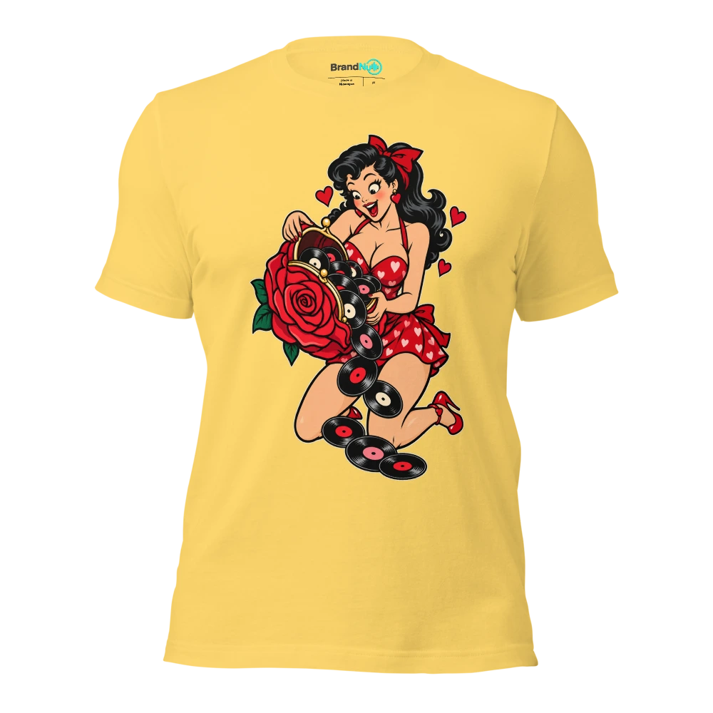 THE ROSE FUND HAS BECOME A VINYL FUND T Shirt Yellow Front