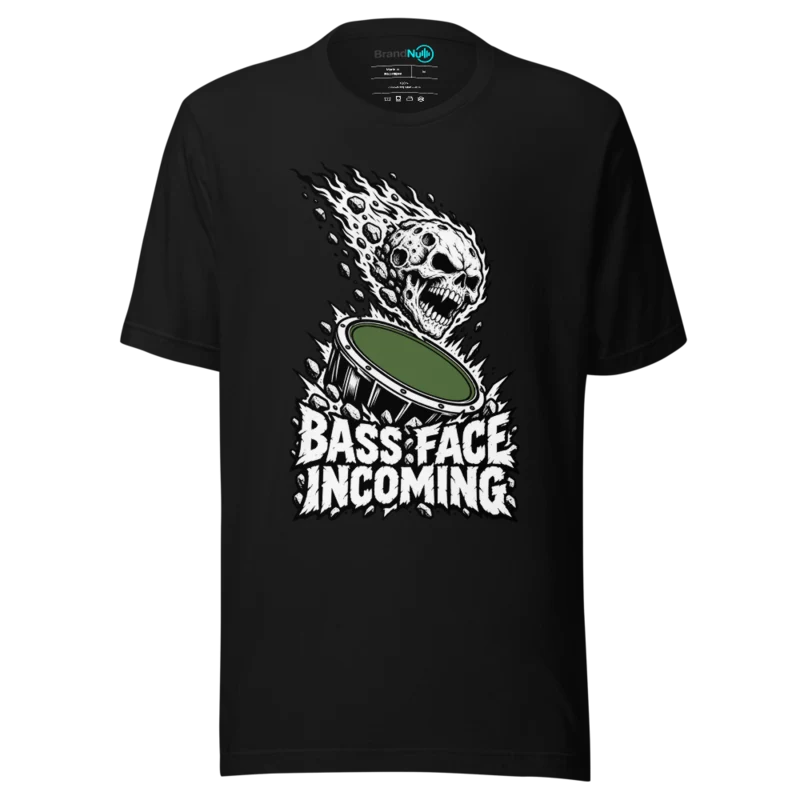 BASS FACE INCOMING T Shirt - Black