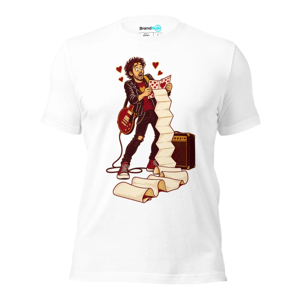 THE VALENTINE CARD IS AN APPEARANCE INVOICE T Shirt White Front