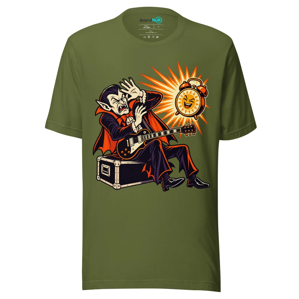 I ONLY DO NIGHT GIGS FOR OBVIOUS REASONS T Shirt Olive Front