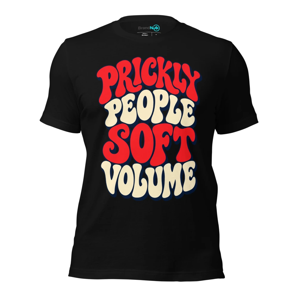 PRICKLY PEOPLE SOFT VOLUME T Shirt Black Front