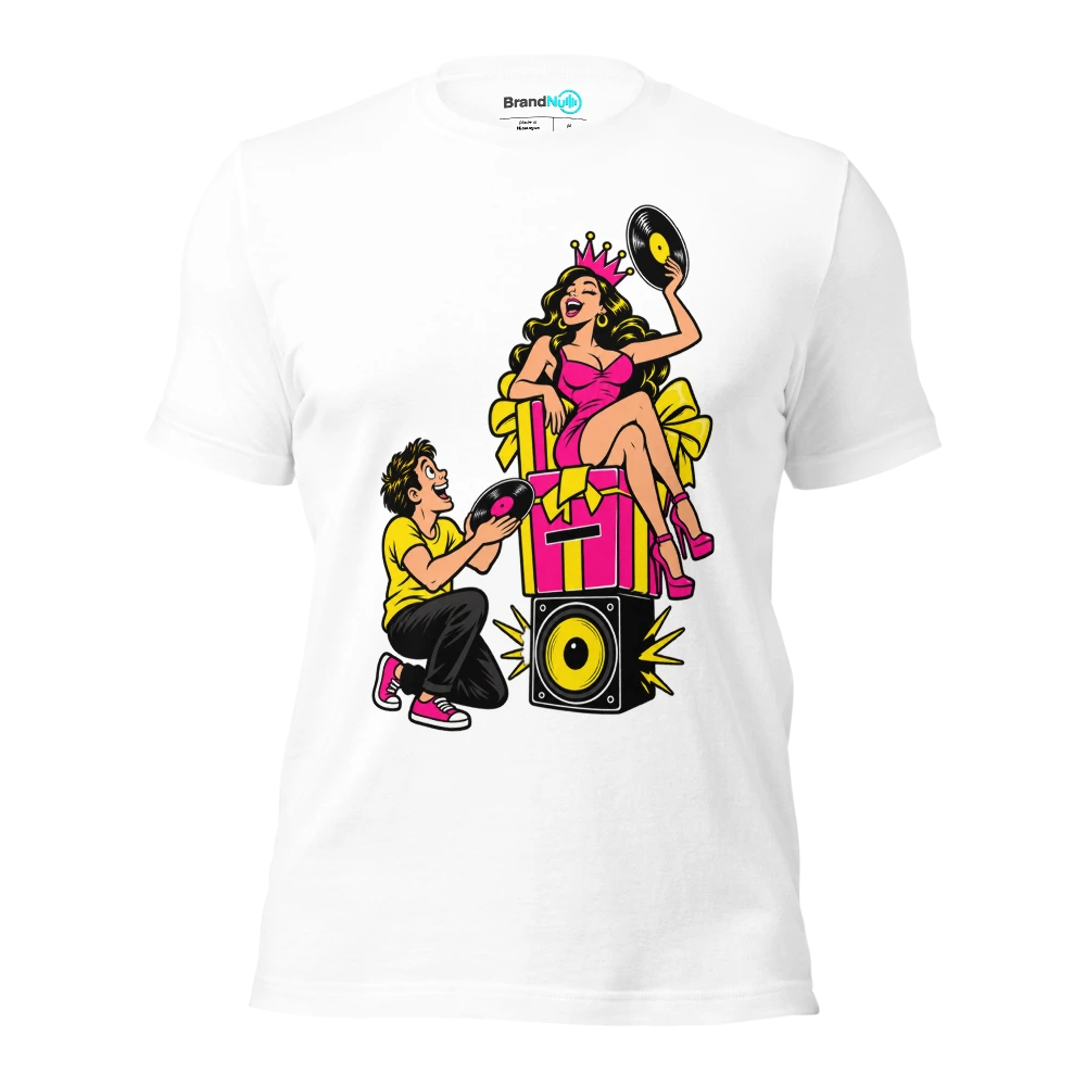 THE REQUEST BOX HAS BECOME A BIRTHDAY THRONE T Shirt White Front