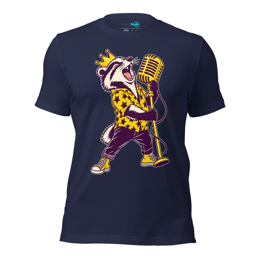 THE BIRTHDAY BADGER HAS FAILED THE QUIET PART T Shirt Navy Front