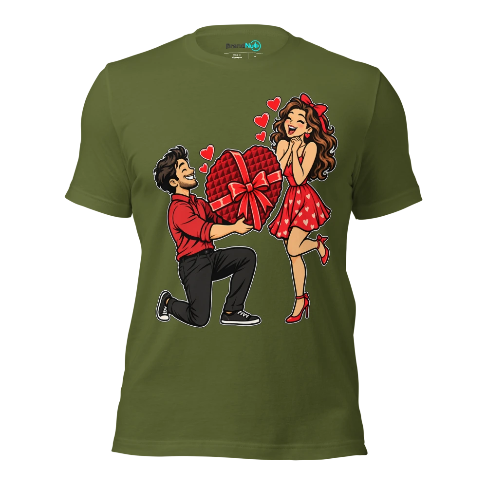 MY ROMANTIC GESTURE IS AN ACOUSTIC PANEL T Shirt Olive Front