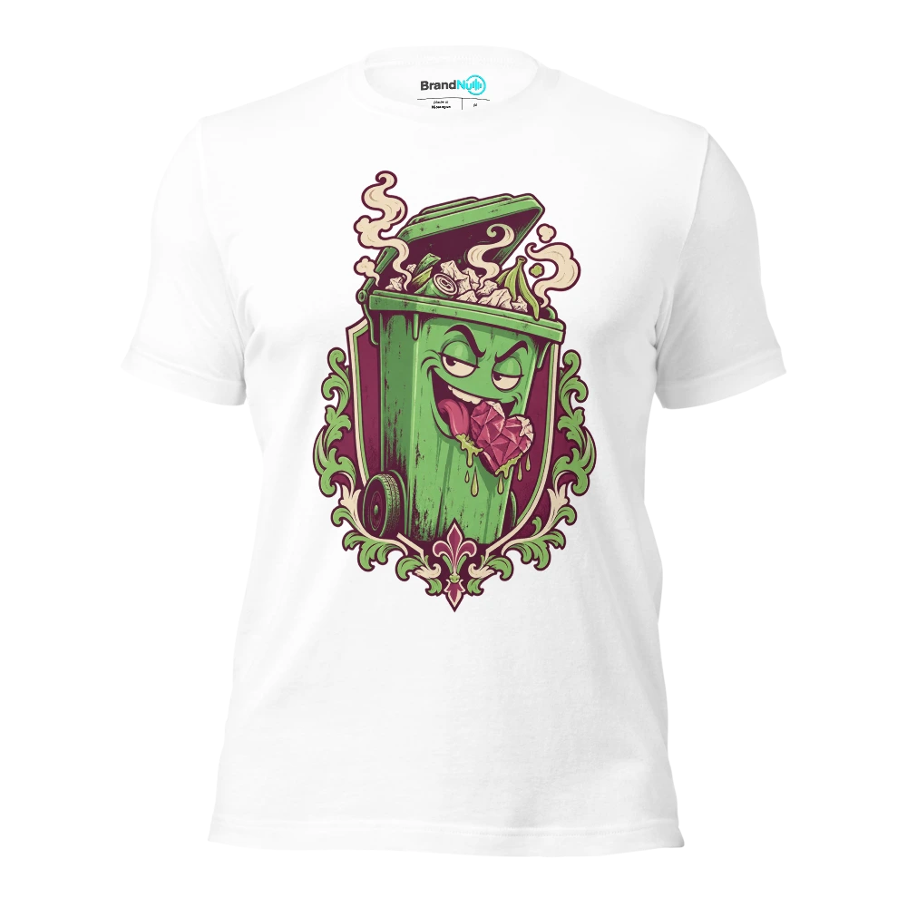 My BrandNu give a fuck has gone straight in the bin T Shirt White Front