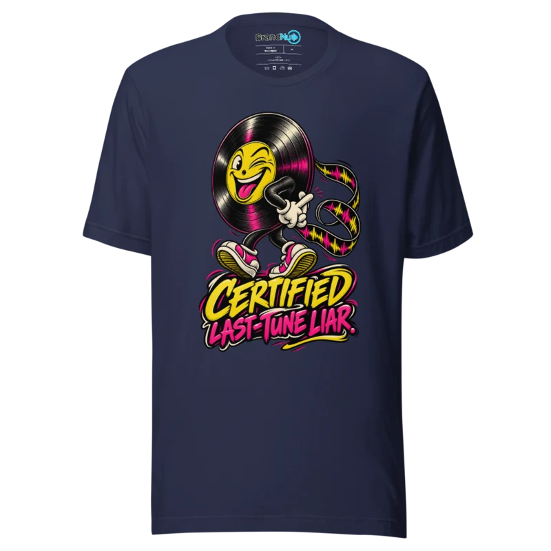 BrandNu Certified Last-Tune Liar T-Shirt - Navy - Front