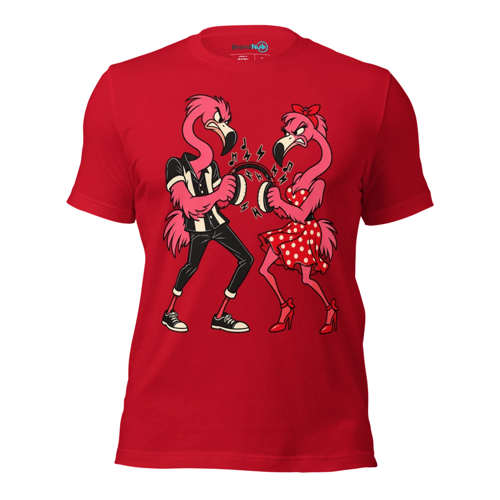 THE FLAMINGOS DISAGREE ABOUT THE WARMUP T Shirt Red Front