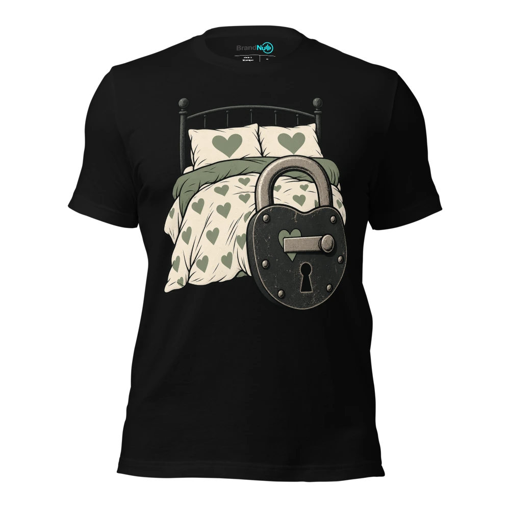 My BrandNu bedroom voice is Ã¢â‚¬Ëœdid you lock the back door?Ã¢â‚¬â„¢ T Shirt Black Front