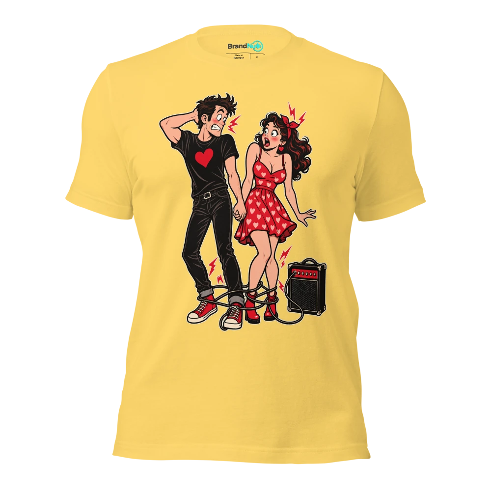 OUR CHEMISTRY HAS A GROUND LOOP T Shirt Yellow Front