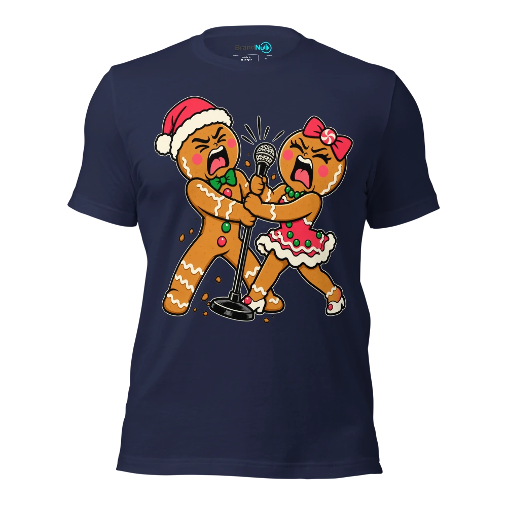THE FESTIVE DUET HAS BECOME A CUSTODY BATTLE T Shirt Navy Front