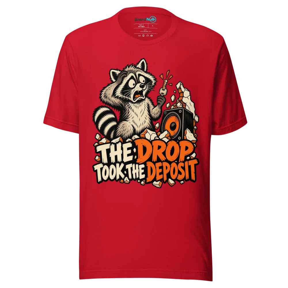 THE DROP TOOK THE DEPOSIT T Shirt Red Front