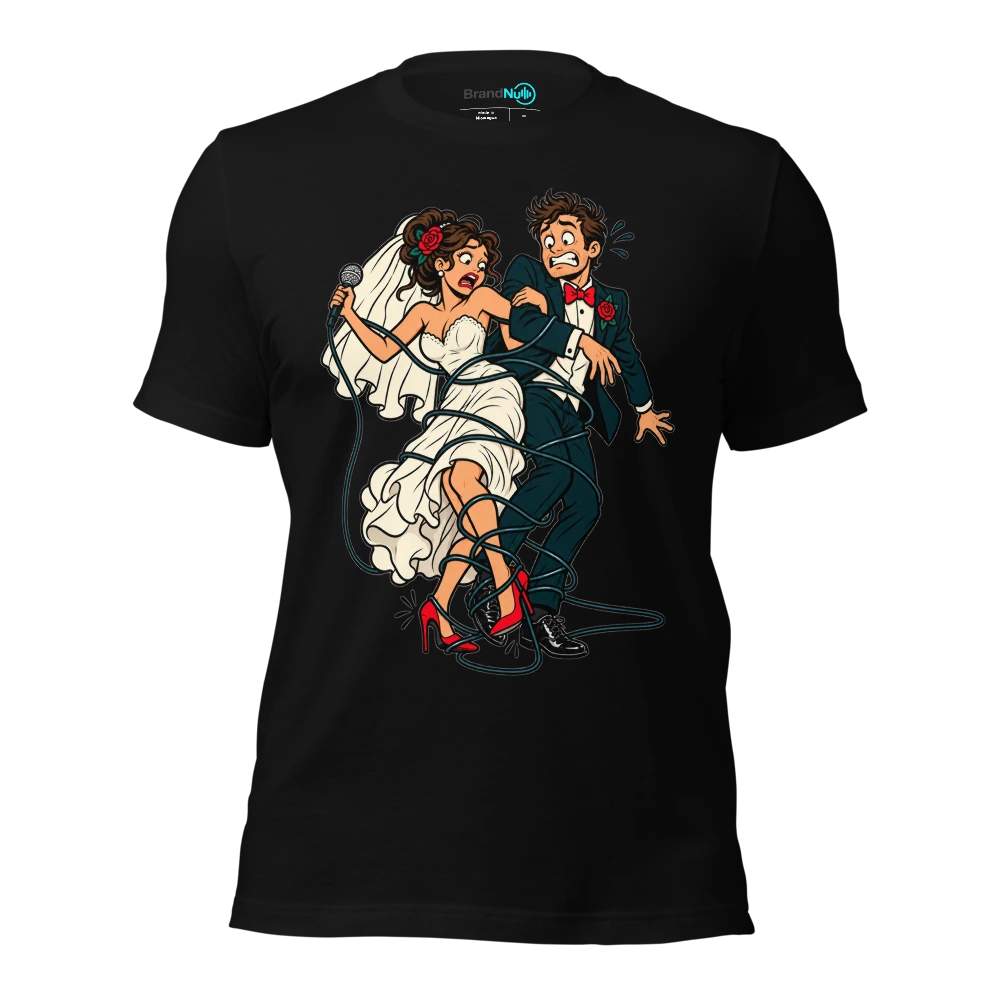 OUR FIRST DANCE HAS BECOME A HEALTH AND SAFETY ISSUE T Shirt Black Front