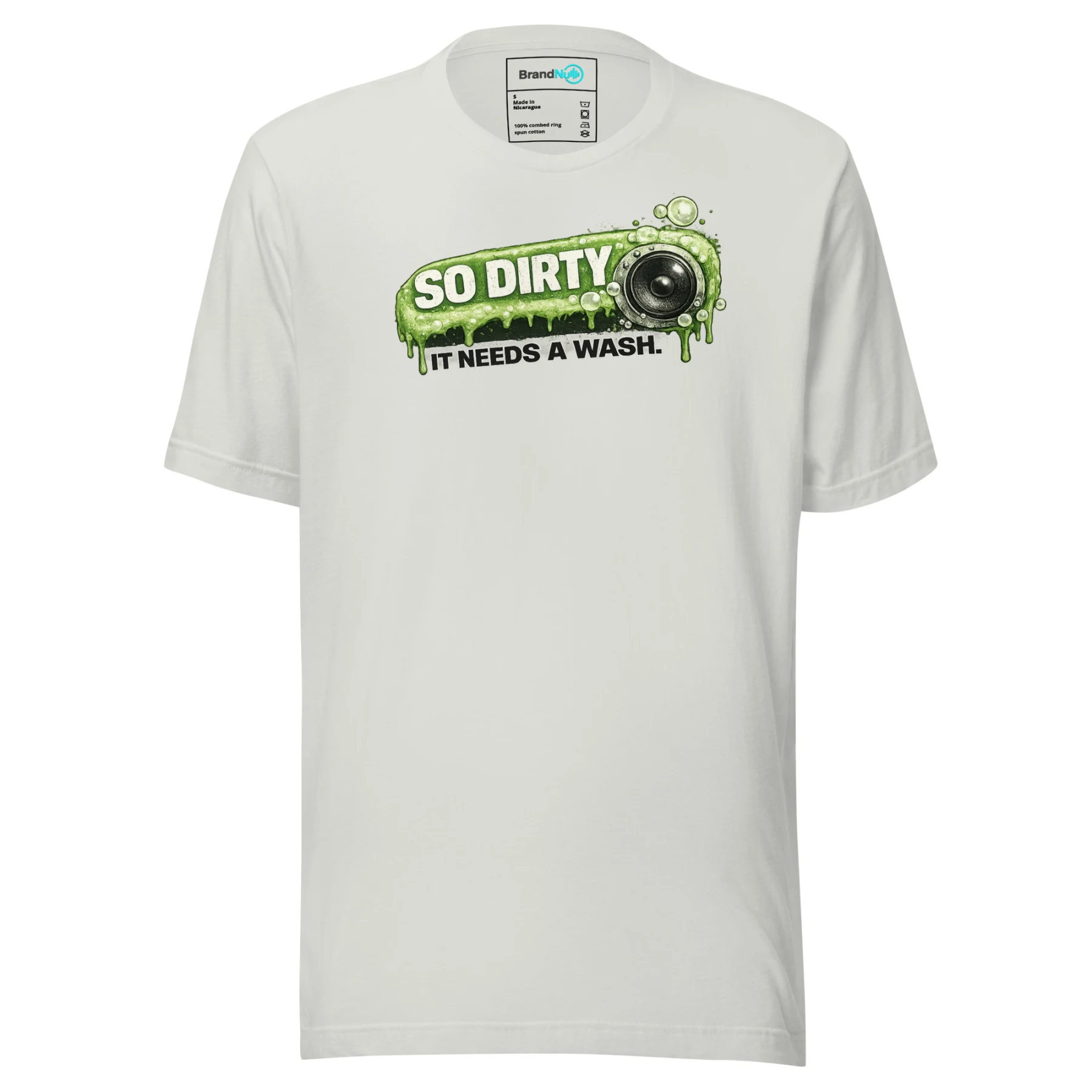 So Dirty It Needs a Wash – Green Screen Bass Tee