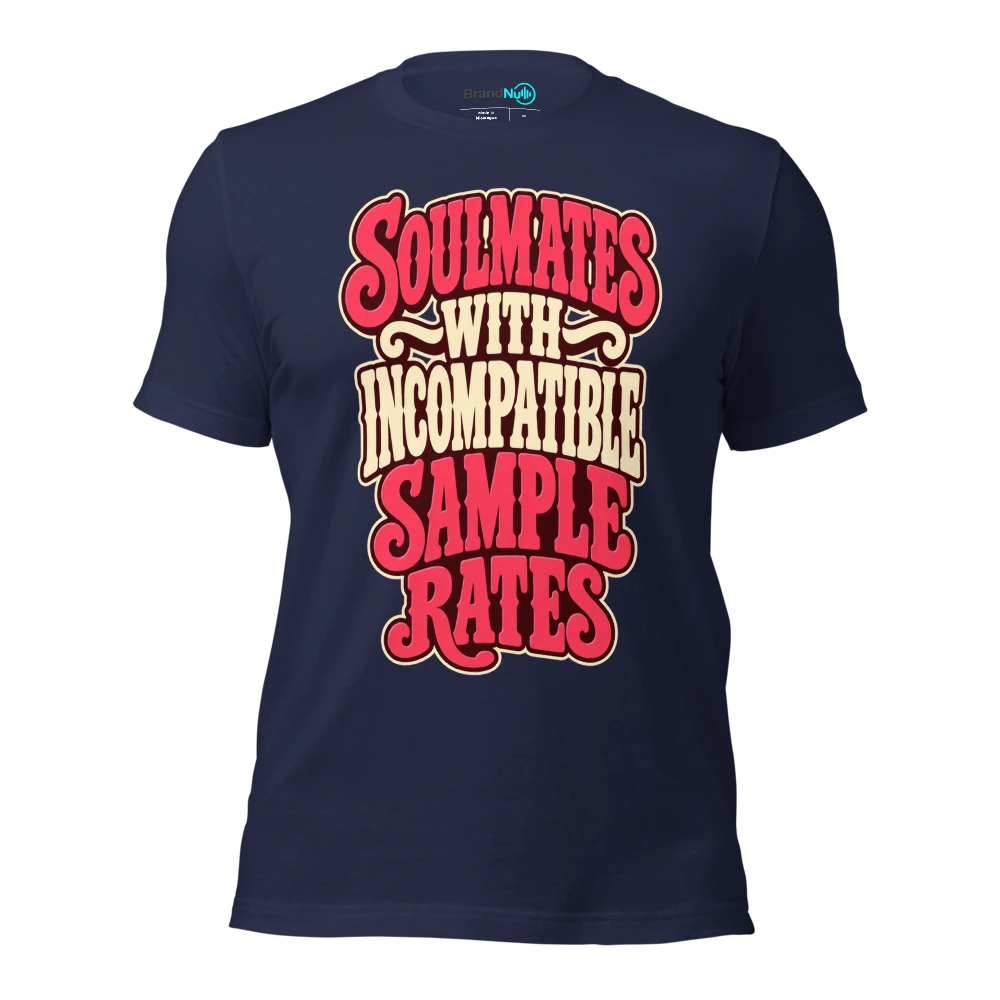 SOULMATES WITH INCOMPATIBLE SAMPLE RATES T Shirt Navy Front