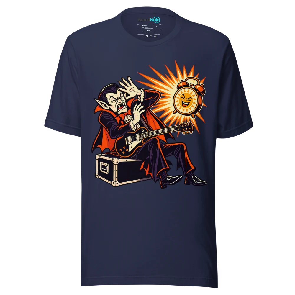 I ONLY DO NIGHT GIGS FOR OBVIOUS REASONS T Shirt Navy Front