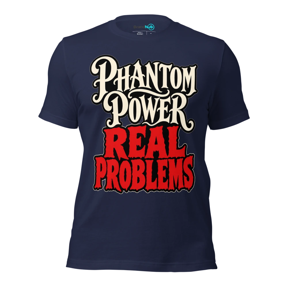 PHANTOM POWER REAL PROBLEMS T Shirt - Navy - front - Ghost 2