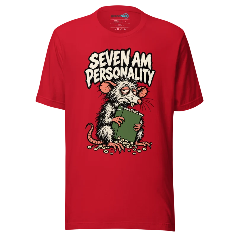 SEVEN AM PERSONALITY T Shirt - Red