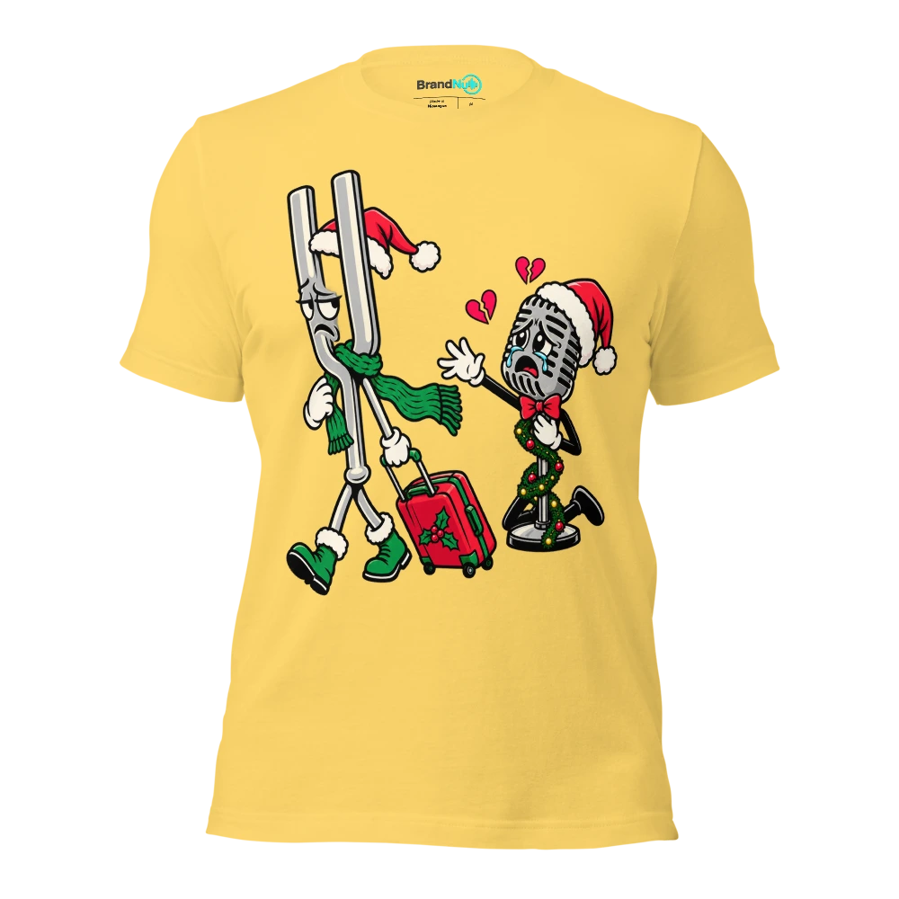 THE TUNING FORK HAS ASKED FOR A TRANSFER T Shirt Yellow Front