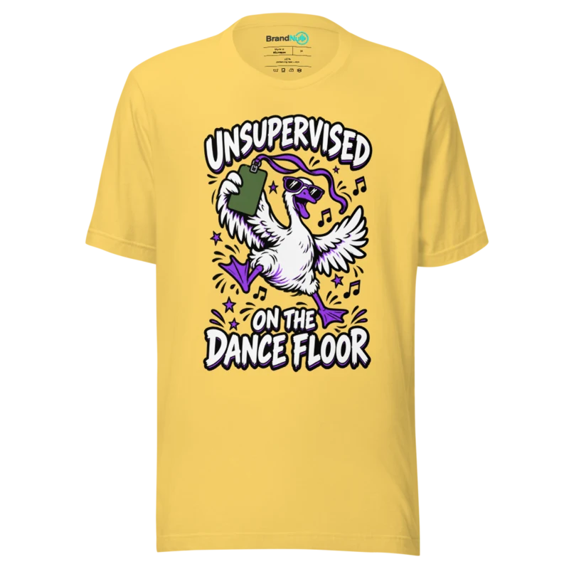 UNSUPERVISED ON THE DANCE FLOOR T Shirt - Yellow