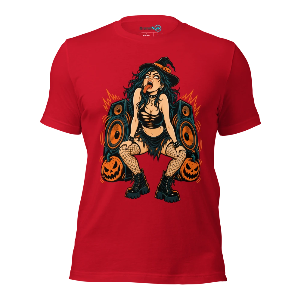 MY HORROR FACE IS JUST MY BASS FACE T Shirt Red Front
