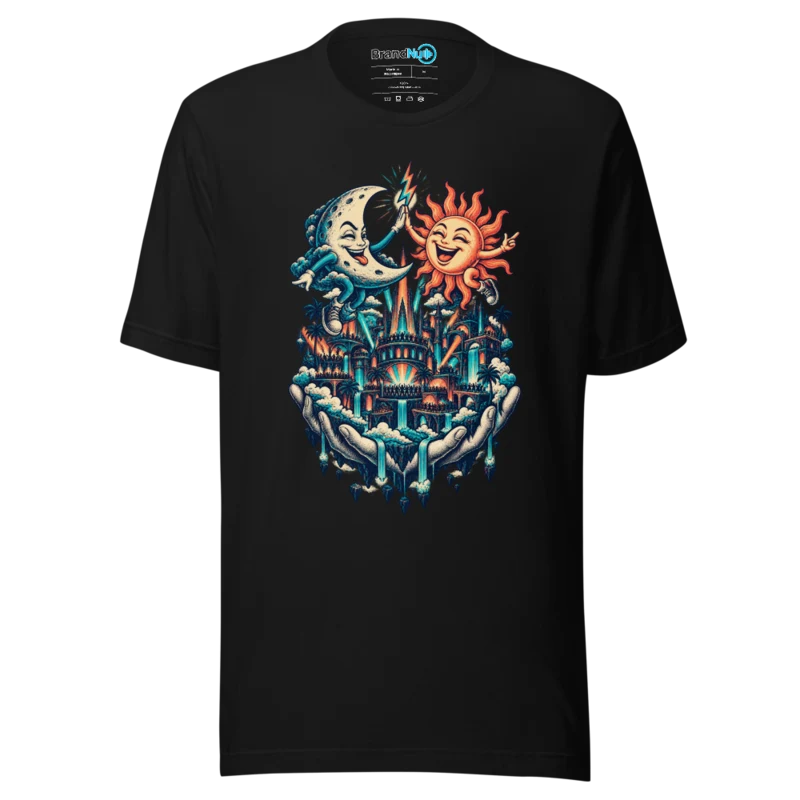 Moonlight Mischief T Shirt - Black