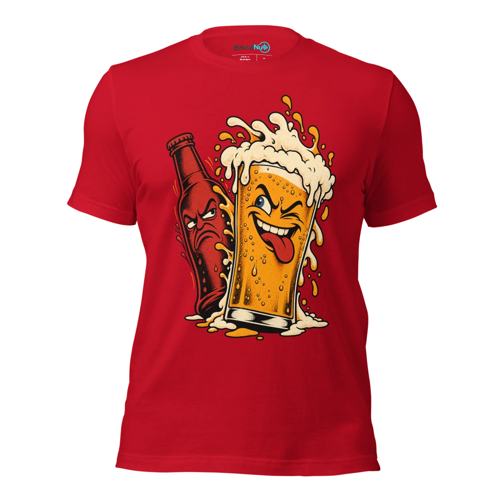 The BrandNu me has stopped bottling it. Now I'm on draught T Shirt Red Front