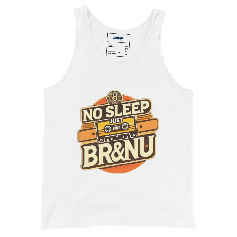 No Sleep Just BrandNu Tank Top Retro Speaker Orange Edition