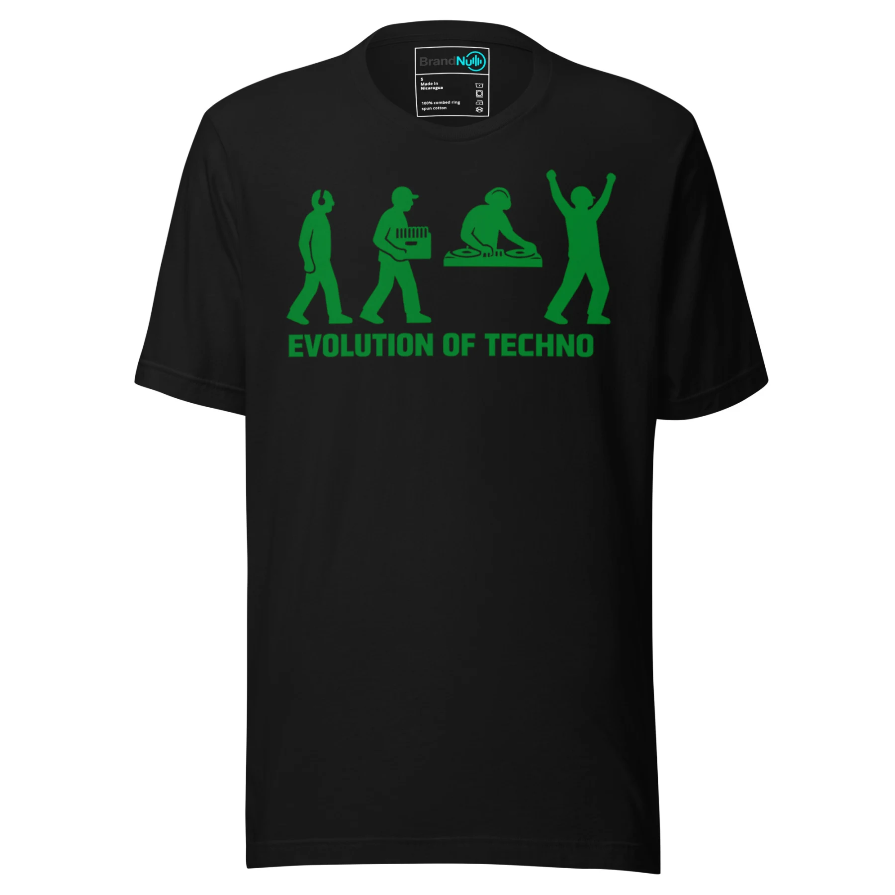 Evolution of Techno DJ T-SHIRT Electronic Music Humor
