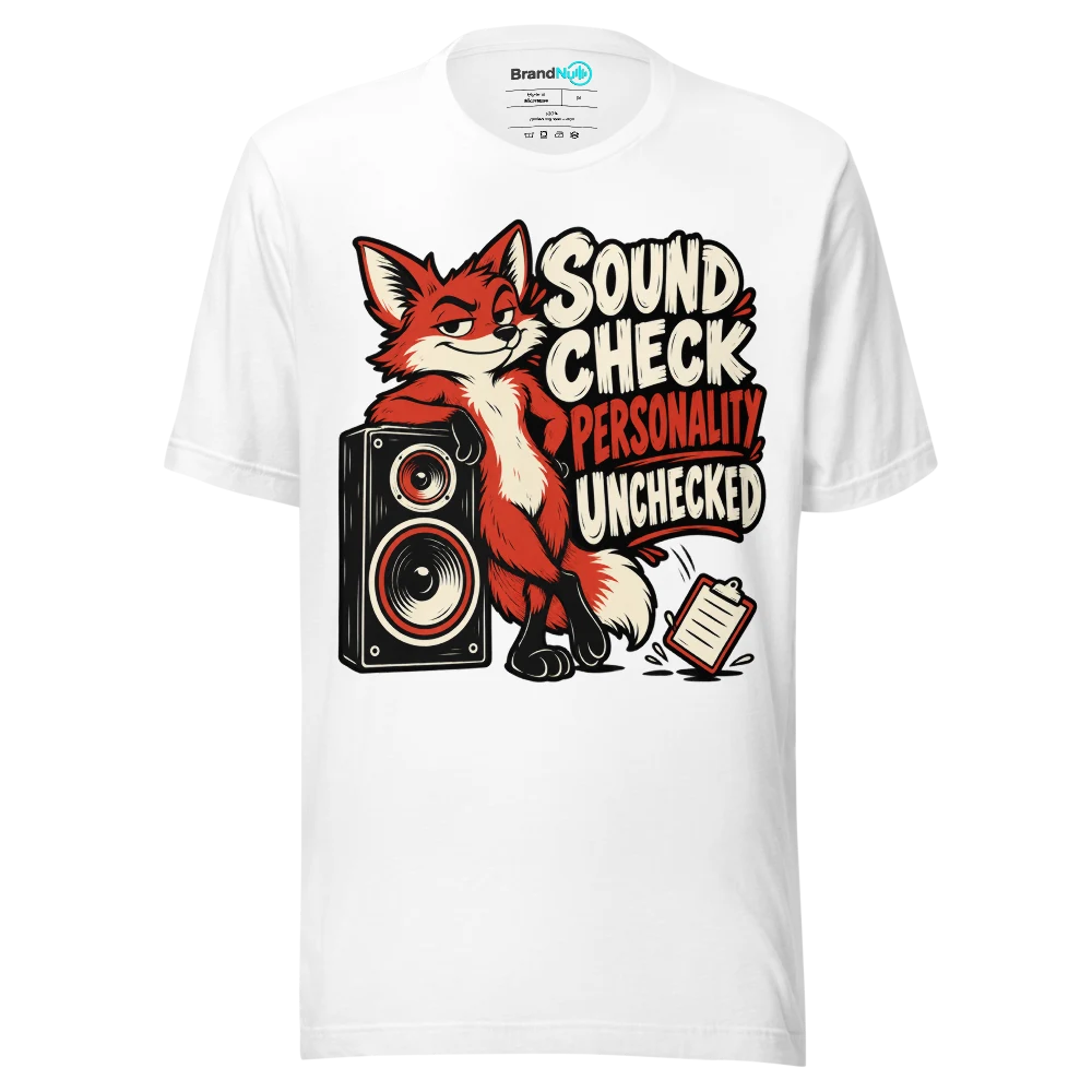 SOUND CHECK PERSONALITY UNCHECKED T Shirt