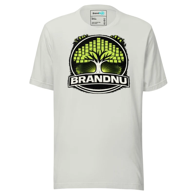 Roots Tree – Green Screen DJ & Bass Culture Tee - Silver