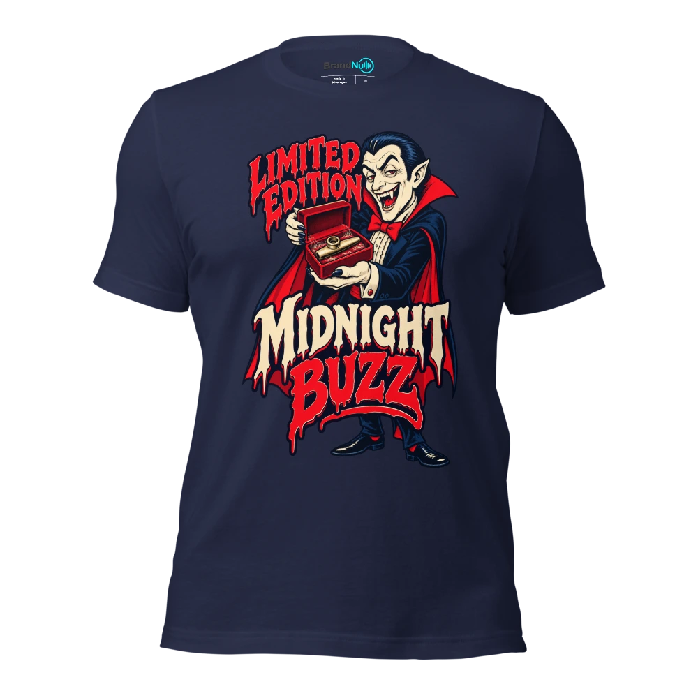 LIMITED EDITION MIDNIGHT BUZZ T Shirt Navy Front