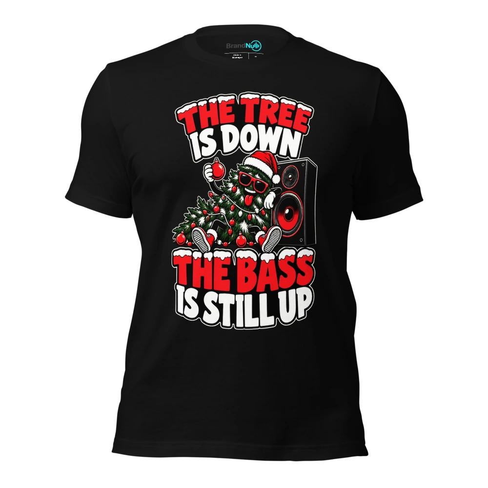 THE TREE IS DOWN THE BASS IS STILL UP T-SHIRT