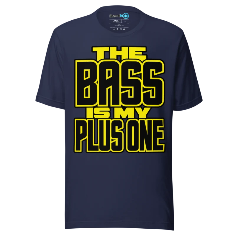 BrandNu The Bass Is My Plus One T-Shirt - Navy
