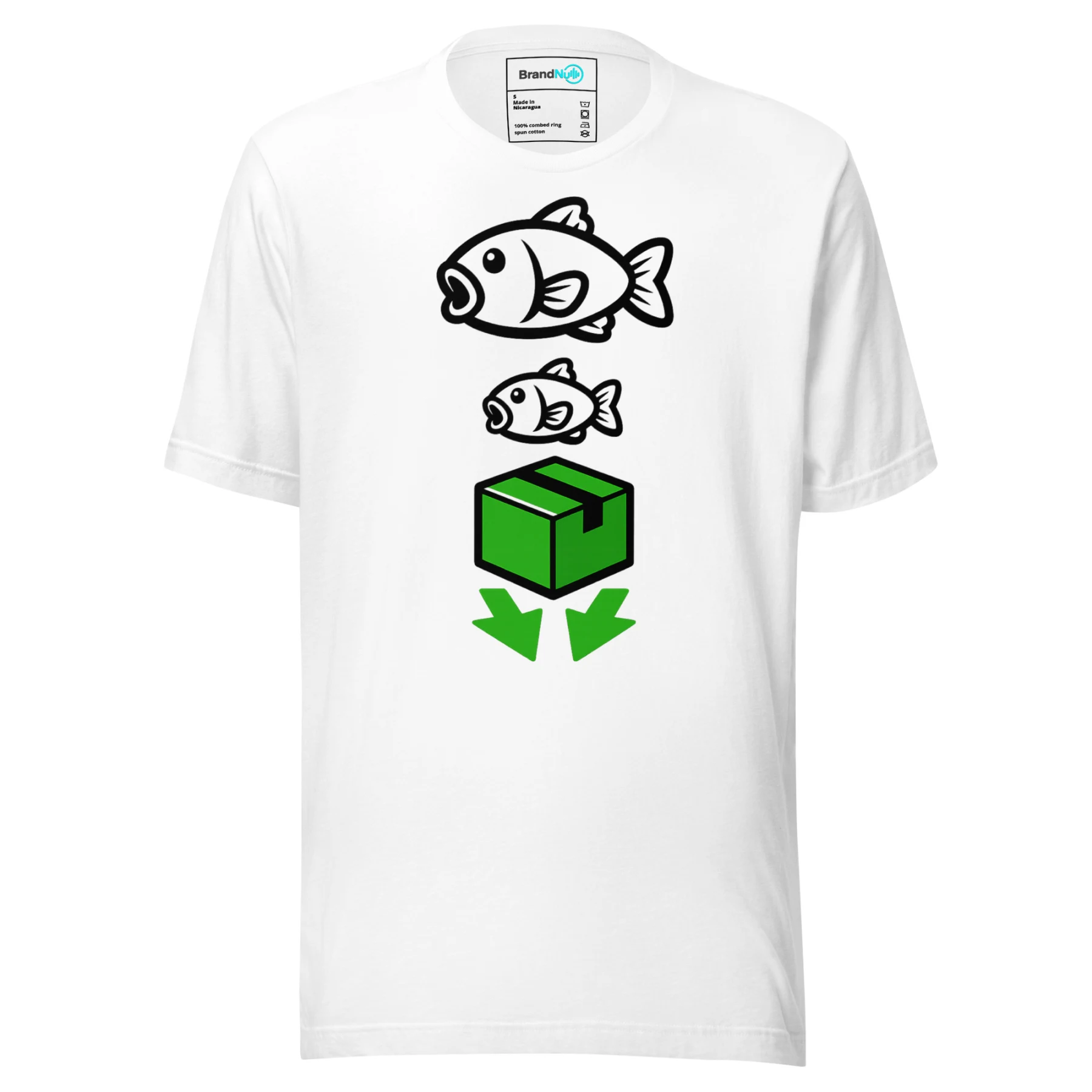 Big Fish Small Fish Cardboard Box T Shirt – UK Rave Move