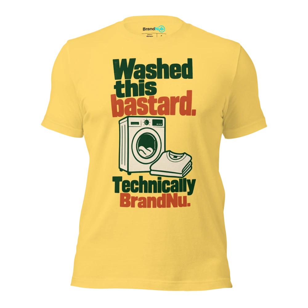 Washed this bastard. Technically BrandNu T Shirt Yellow Front