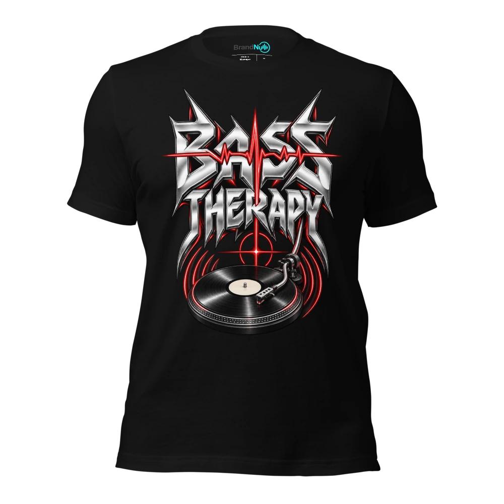 Bass Therapy Drum and Bass T-SHIRT Pulse & Vinyl Edition