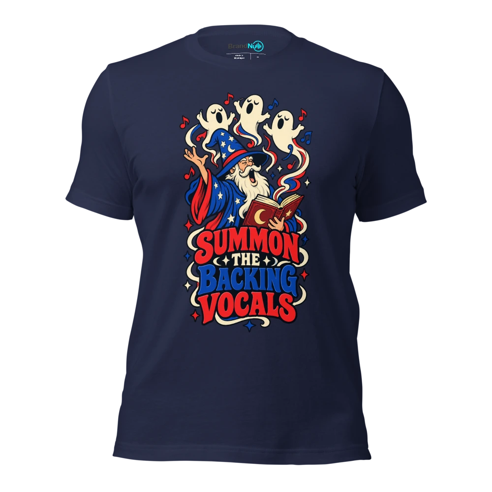 SUMMON THE BACKING VOCALS T Shirt Navy Front