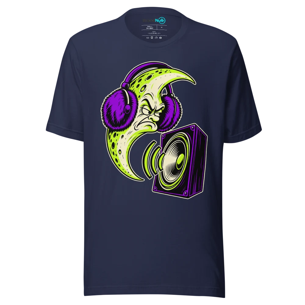 THE MOON IS MY NOISE COMPLAINT DEPARTMENT T Shirt Navy Front