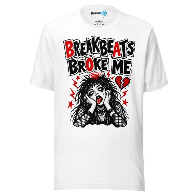 BrandNu Breakbeats Broke Me T-Shirt - White