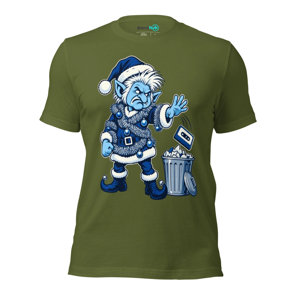 THE TINSEL TROLL HAS REJECTED THE REMIX T Shirt Olive Front