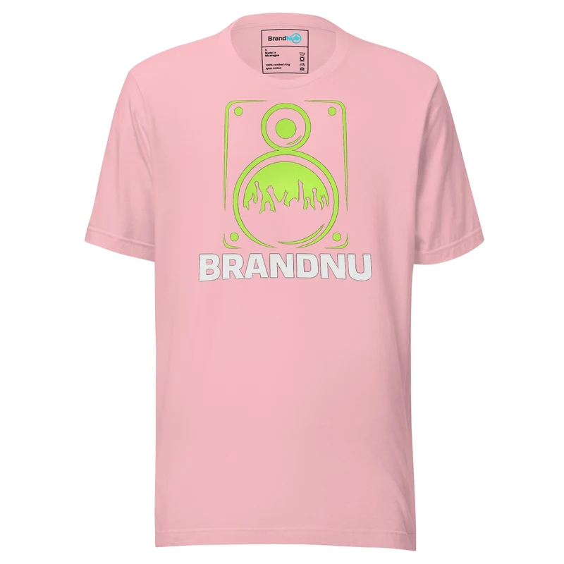 Speaker Crowd – Green Screen DJ Performance Tee - Pink