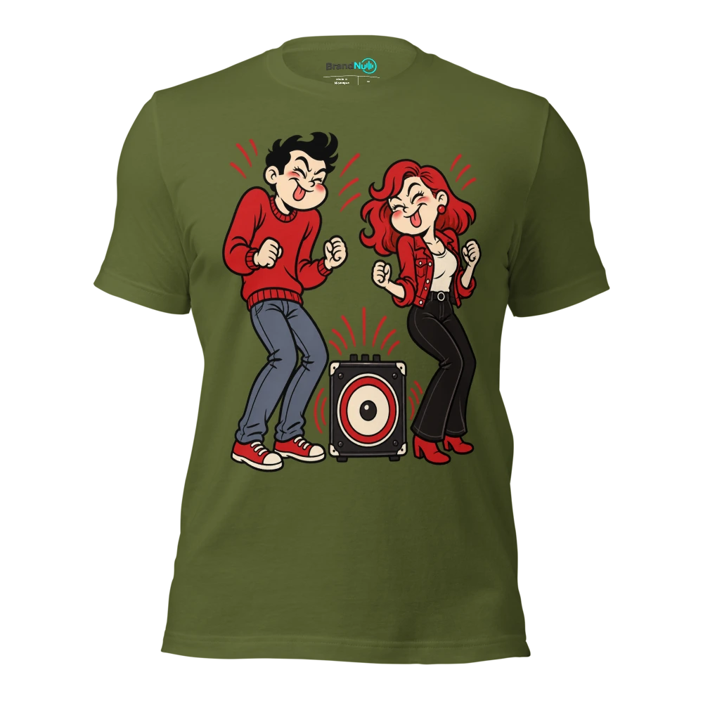OUR MATCHMAKER WAS A FUCKING SUBWOOFER T Shirt Olive Front