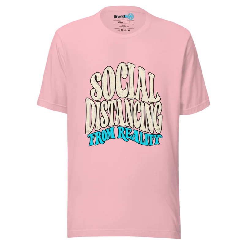 Social Distancing From Reality T Shirt - Olive