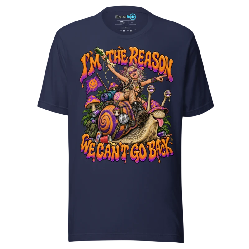 BrandNu I'm The Reason We Can't Go Back T-Shirt - Navy