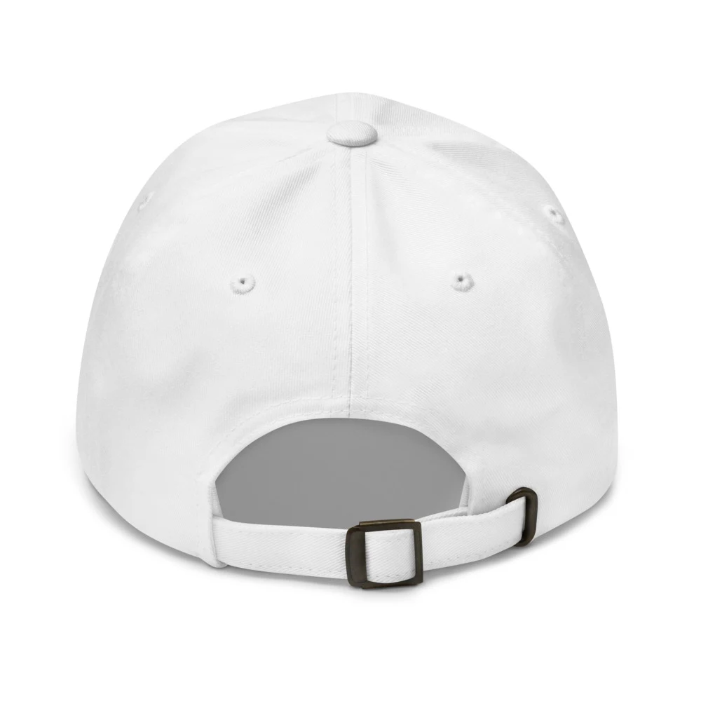 Ex Is Here Play It Petty Dad Cap White back view